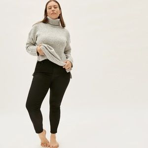 Everlane The Curvy Stretch High Rise Black Jeans